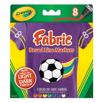 CRAYOLA - GAME - FABRIC BROAD LINE MARKERS